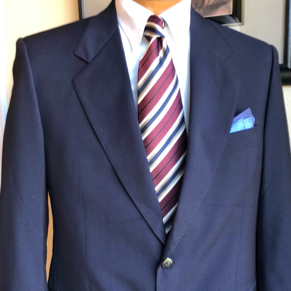 Antonio Baldan Italian Wool 2 Button Blazer Size 40R - Picture 2 of 15